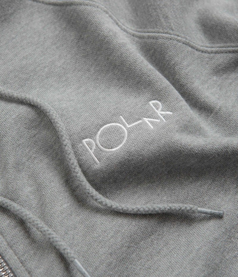 Polar Default Zip Hoodie in Heather Grey