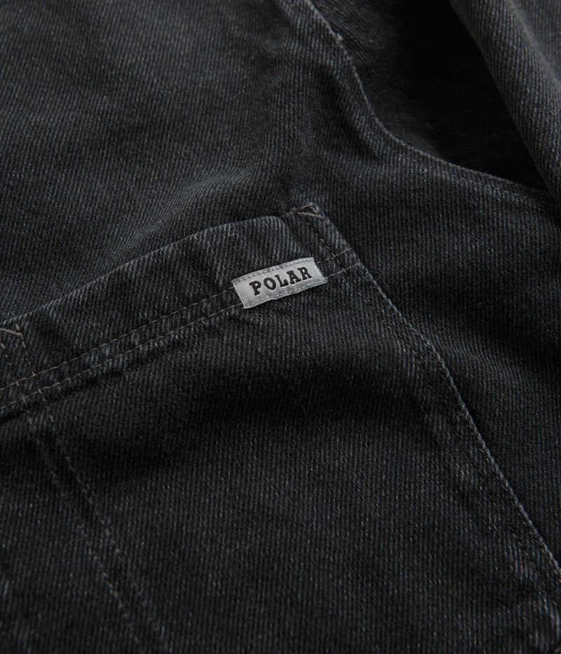 Polar Denim Mike Shirt in Silver Black
