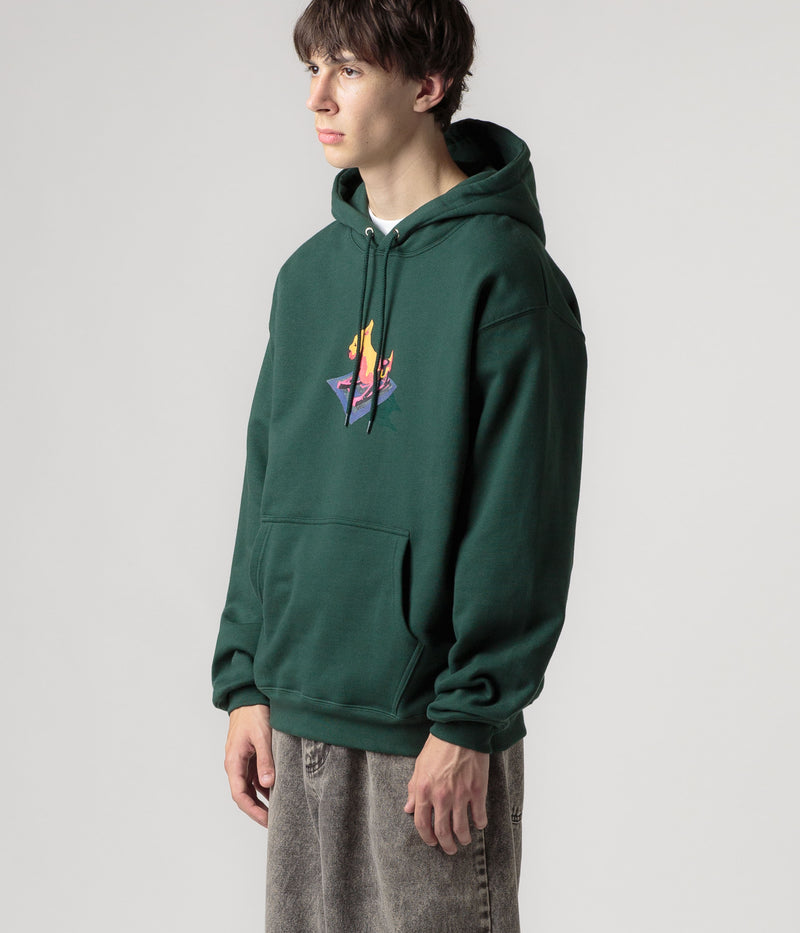 Polar Dog Dave Hoodie in Dark Green