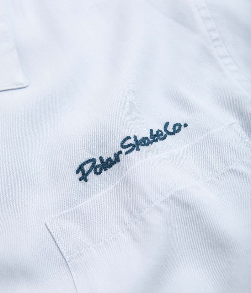 Polar Dual Personality Bowling Shirt in Light Blue and Navy
