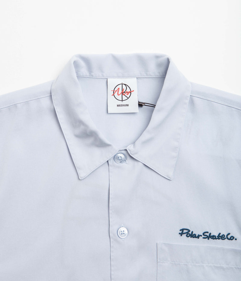 Polar Dual Personality Bowling Shirt in Light Blue and Navy
