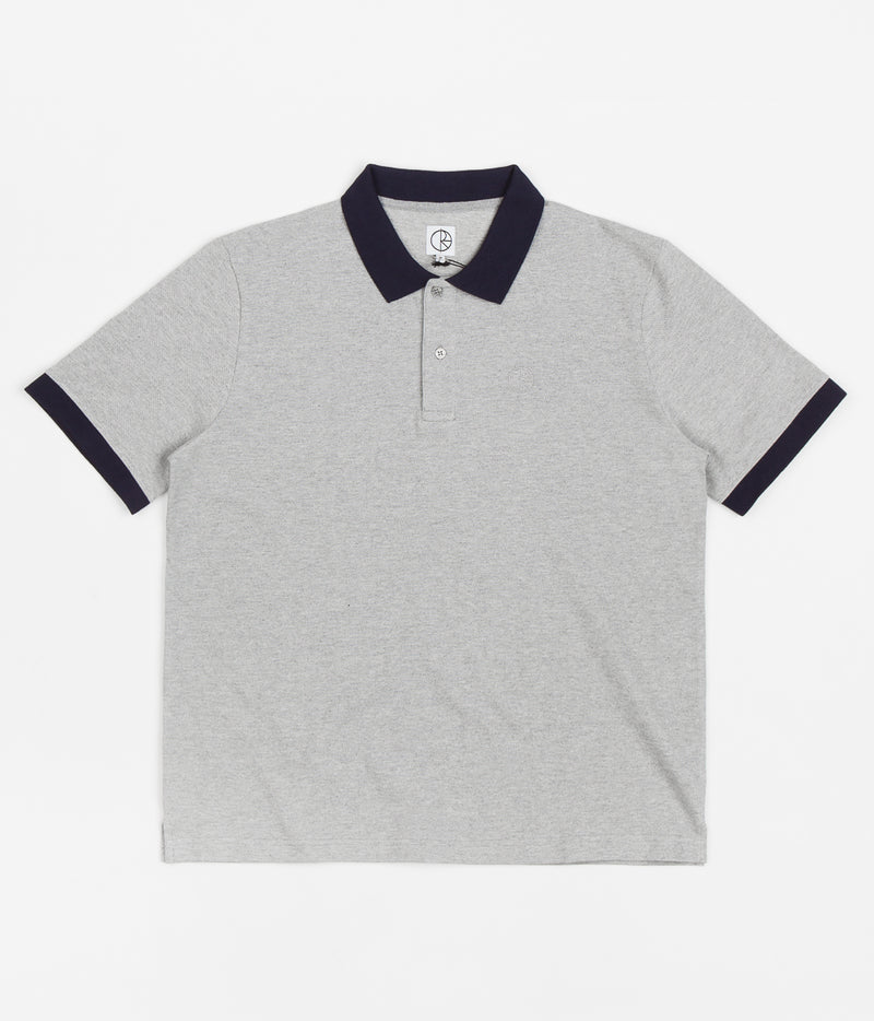 Polar Duo Polo Shirt in Heather Grey