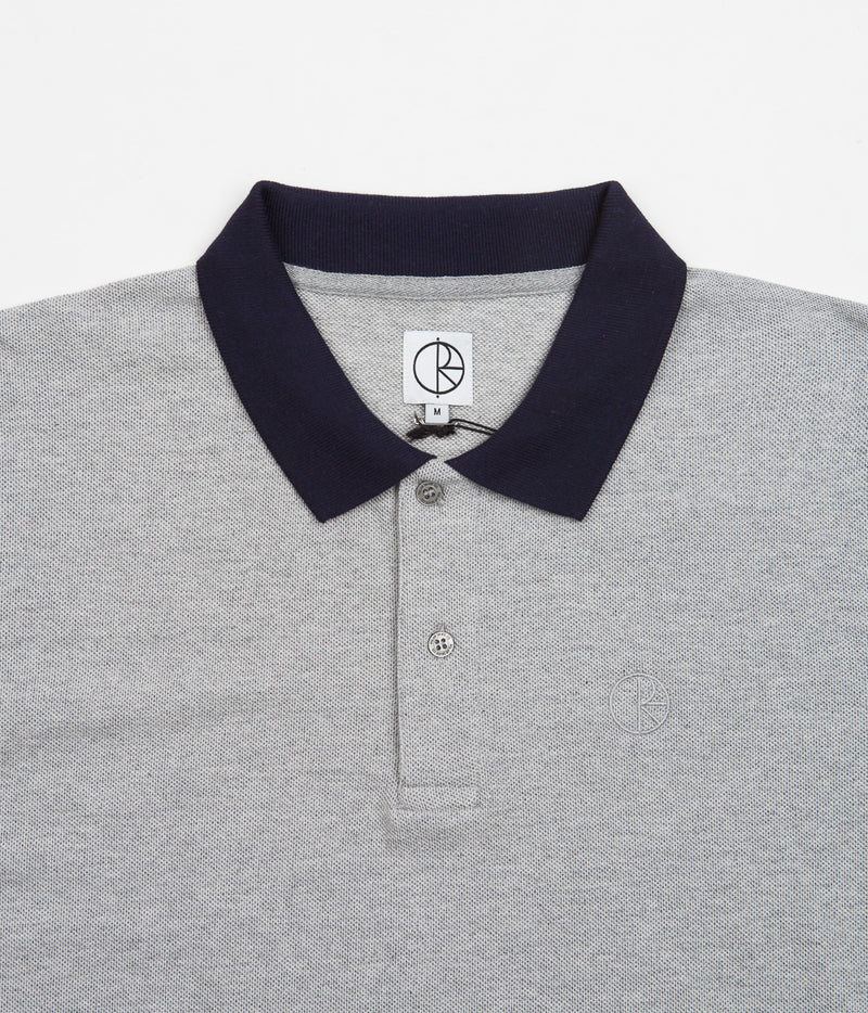 Polar Duo Polo Shirt in Heather Grey