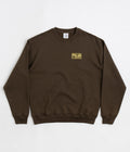 Polar Earthquake Dave Crewneck Sweatshirt in Brown