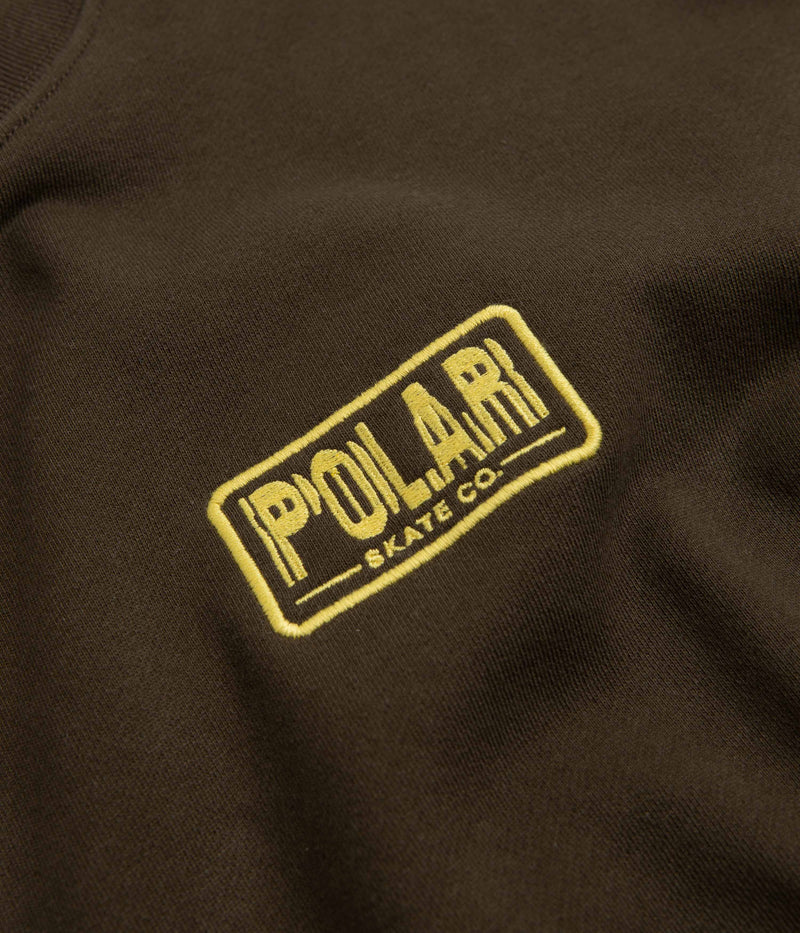Polar Earthquake Dave Crewneck Sweatshirt in Brown