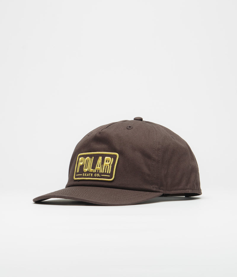Polar Earthquake Patch Cap in Brown and Yellow