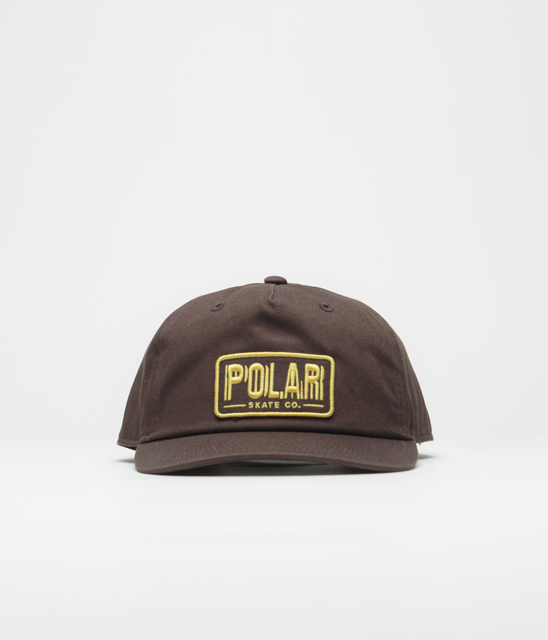 Polar Earthquake Patch Cap in Brown and Yellow