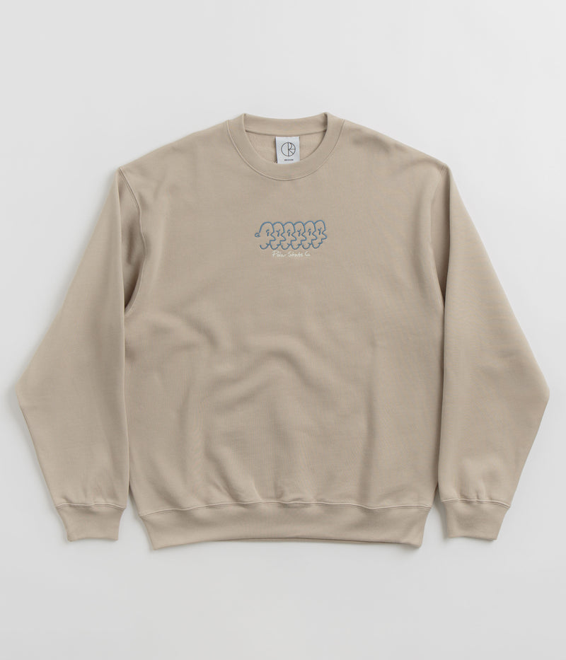 Polar Faces Dave Crewneck Sweatshirt in Taupe