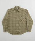 Polar Flannel Mitchell Shirt in Green and Beige