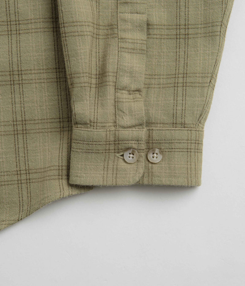 Polar Flannel Mitchell Shirt in Green and Beige