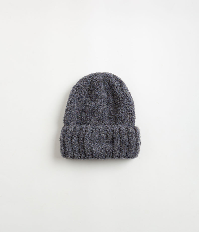 Polar Fluffy Beanie in Grey Blue