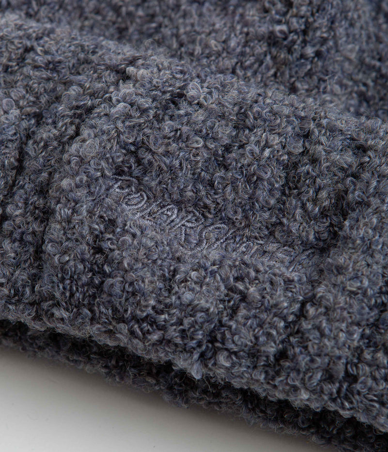Polar Fluffy Beanie in Grey Blue