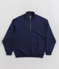 Polar Frank Half Zip Sweatshirt in Dark Blue