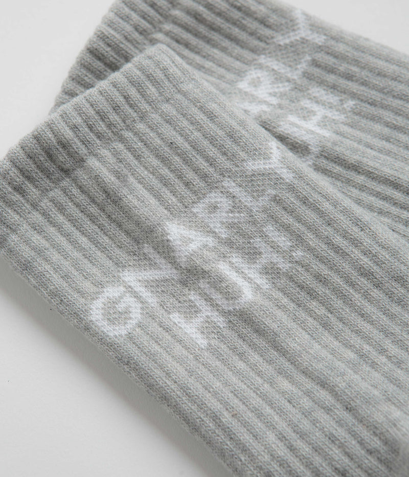 Polar Gnarly Huh Socks in Heather Grey