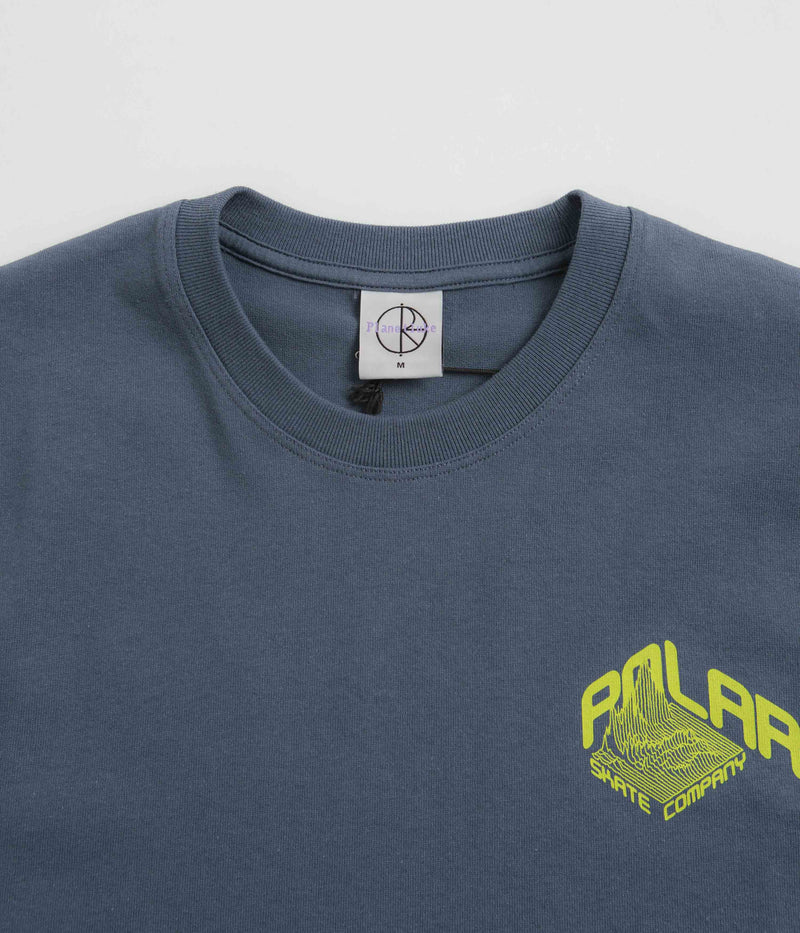 Polar Graph T-Shirt in Grey Blue