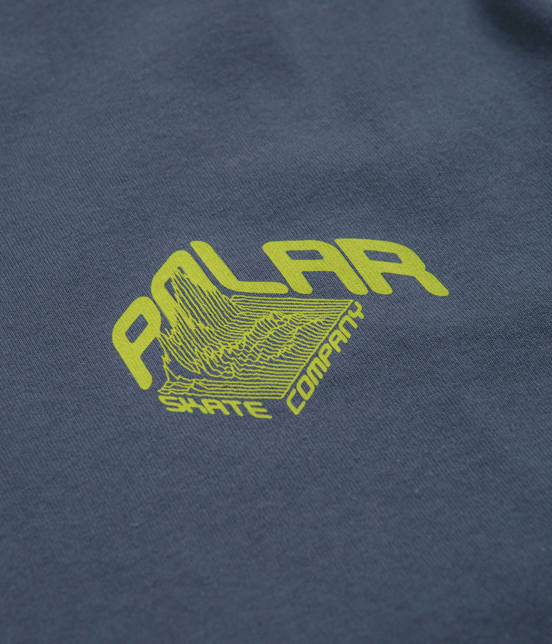 Polar Graph T-Shirt in Grey Blue