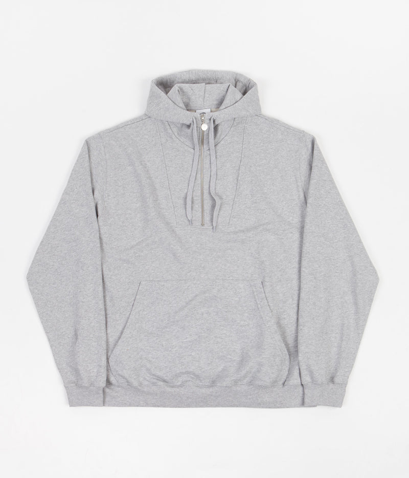 Polar Half Zip Hoodie in Sport Grey
