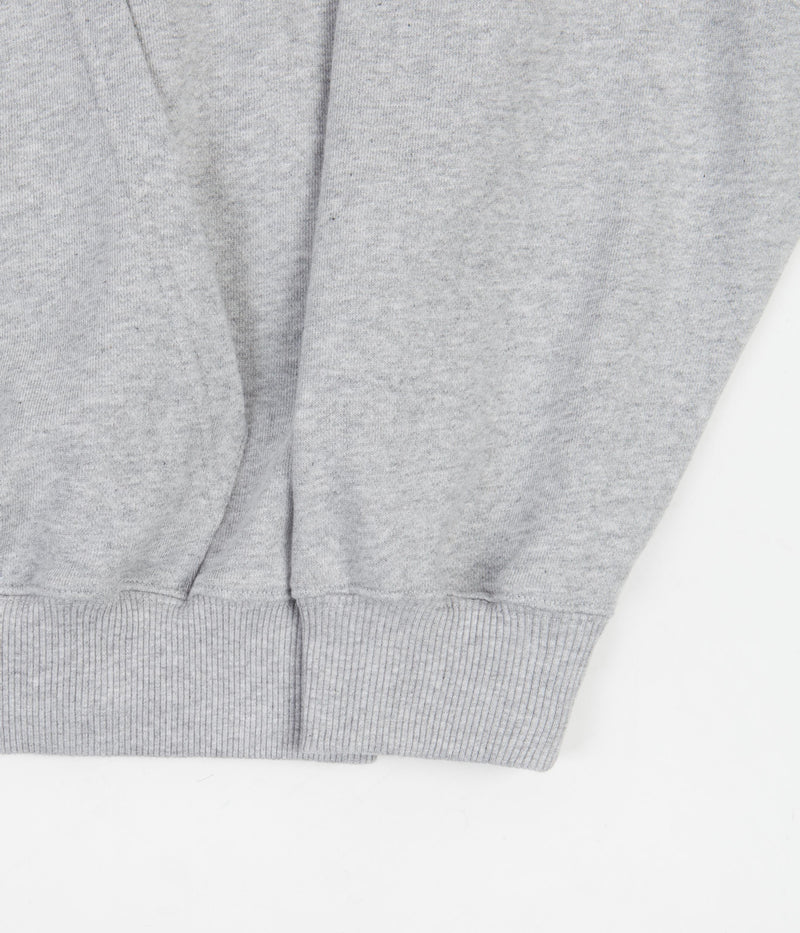 Polar Half Zip Hoodie in Sport Grey
