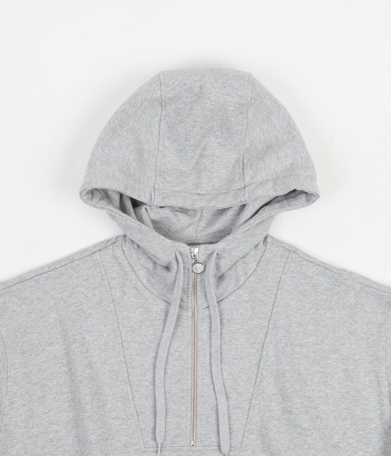 Polar Half Zip Hoodie in Sport Grey