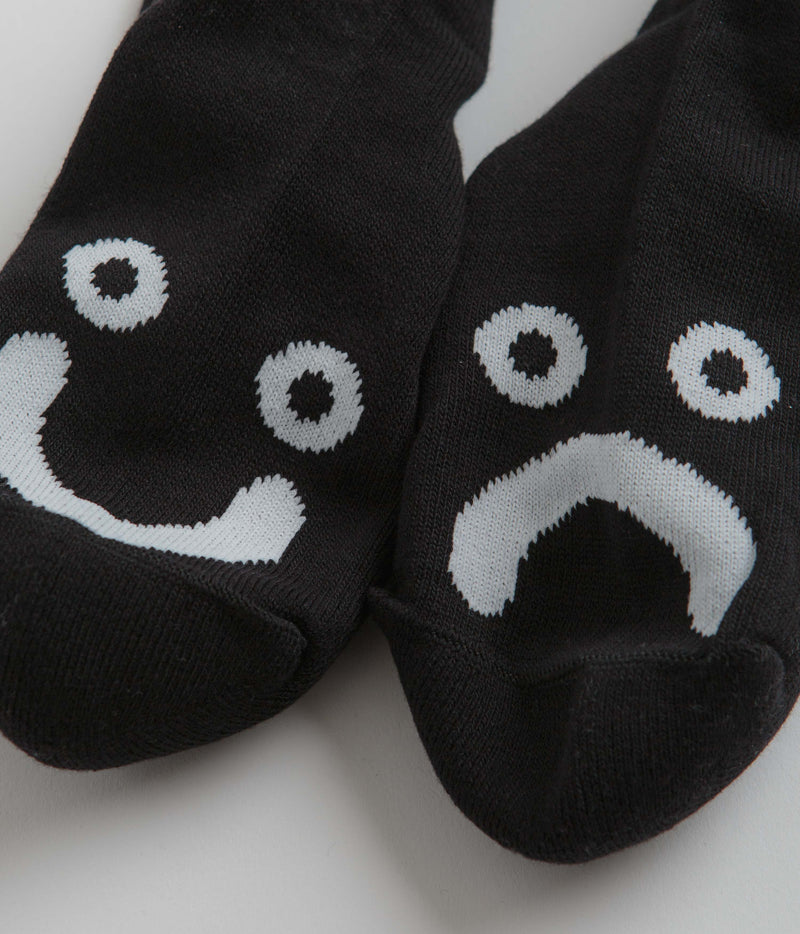 Polar Happy Sad Classic Socks in Black