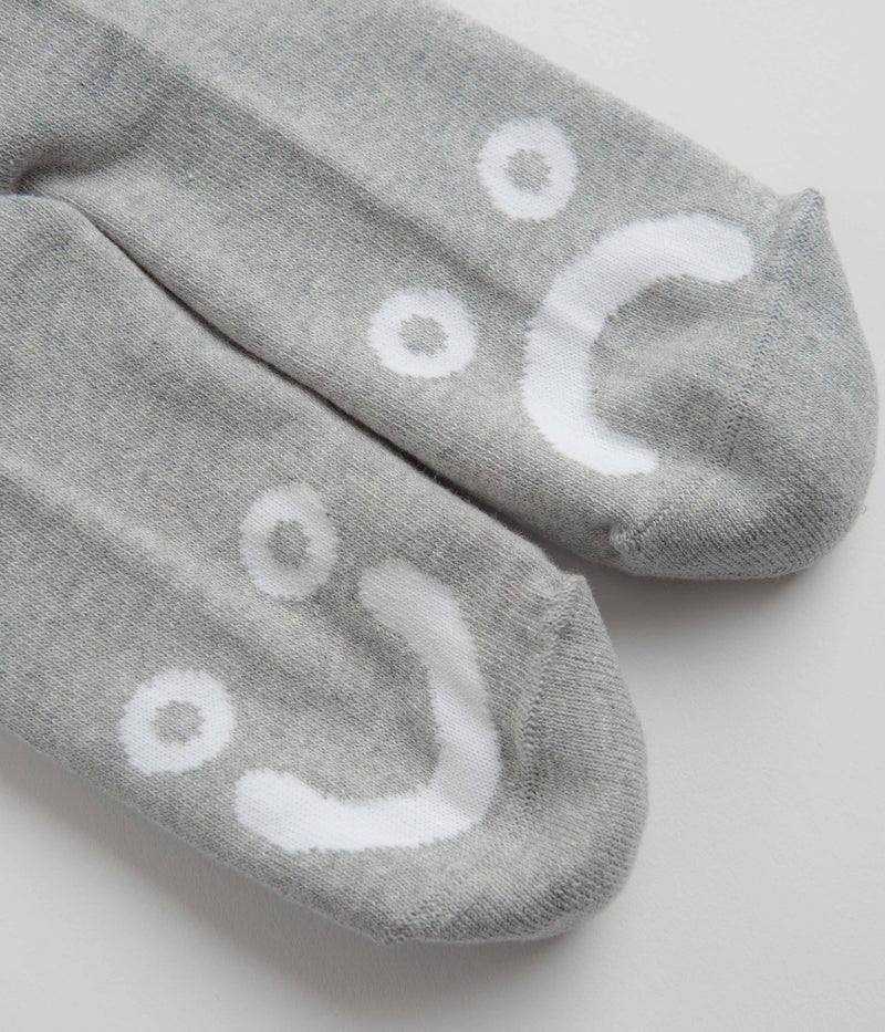 Polar Happy Sad Classic Socks in Heather Grey