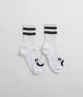 Polar Happy Sad Classic Socks in White