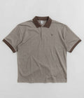 Polar Illusion Surf Polo Shirt in Brown
