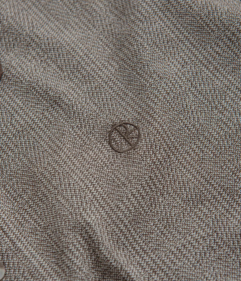 Polar Illusion Surf Polo Shirt in Brown