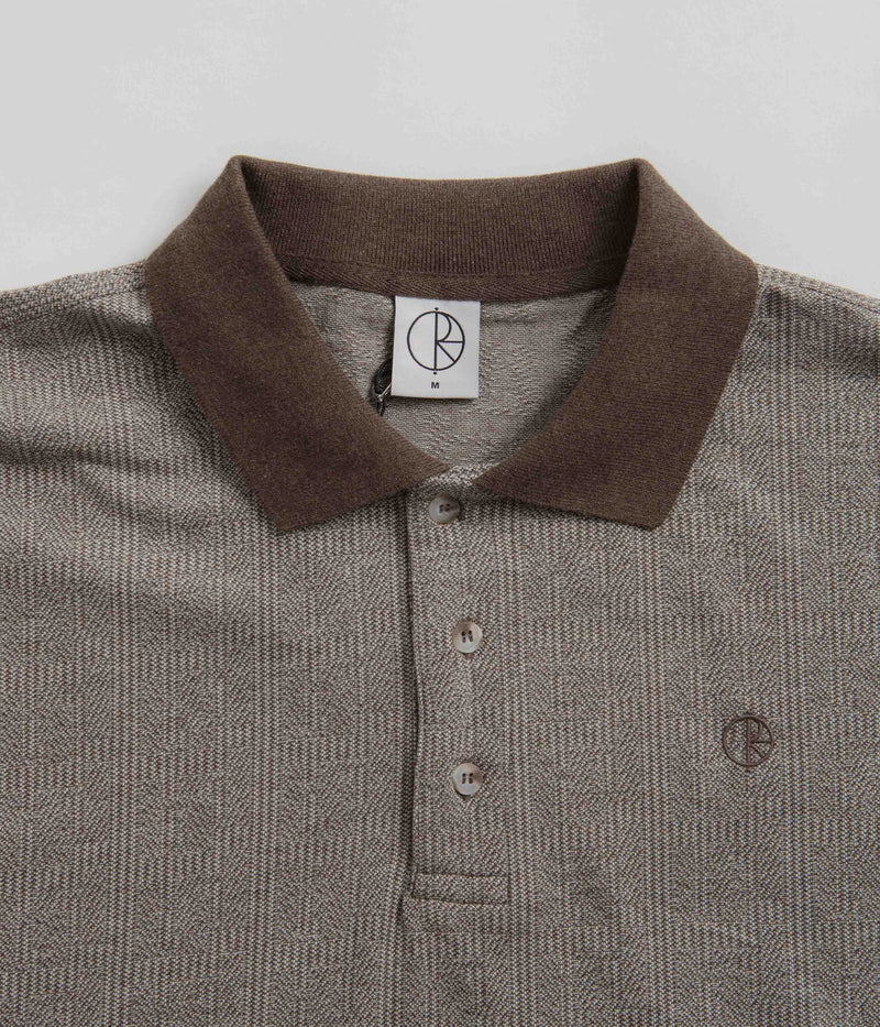 Polar Illusion Surf Polo Shirt in Brown