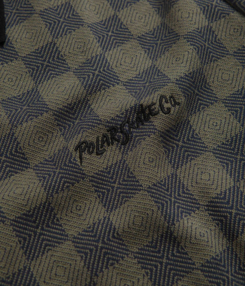 Polar Jacques Checkered Polo Shirt in Black and Green
