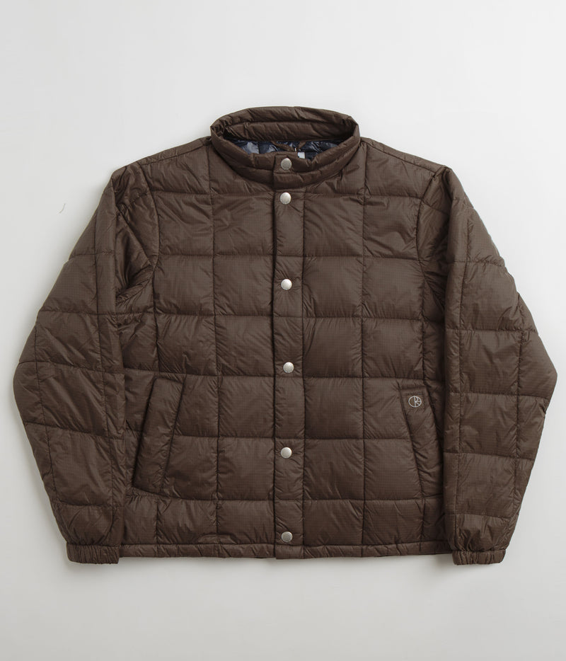 Polar Lightweight Puffer Jacket in Brown