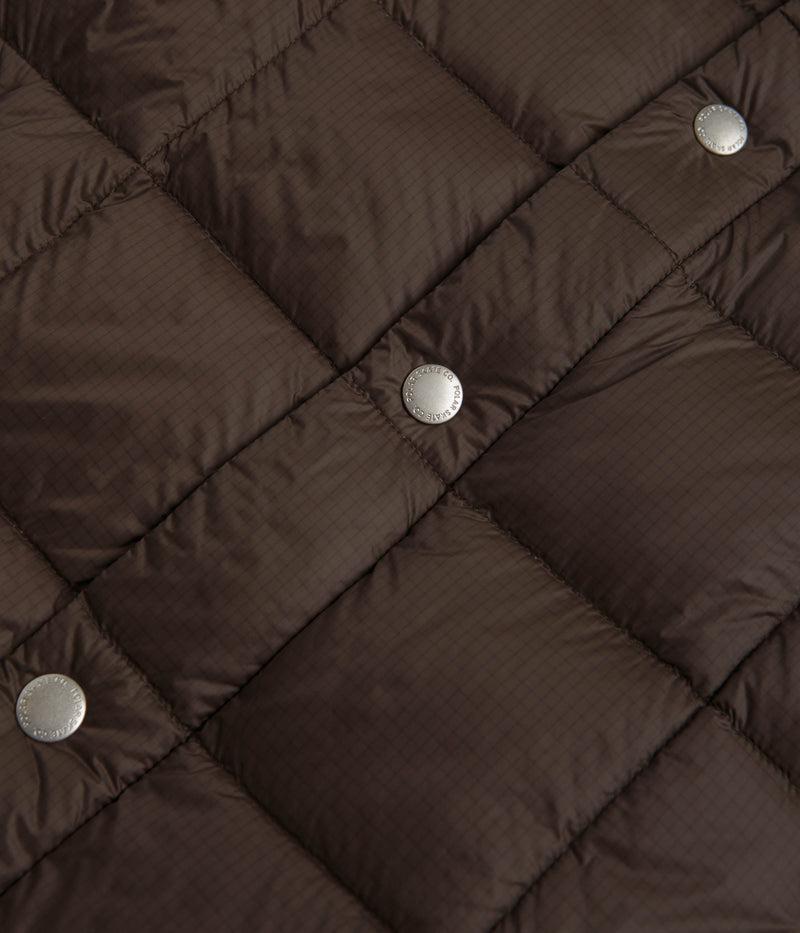 Polar Lightweight Puffer Jacket in Brown
