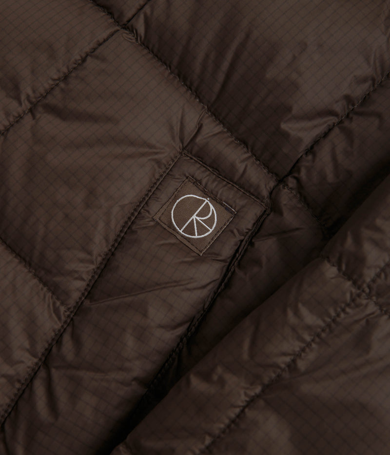 Polar Lightweight Puffer Jacket in Brown