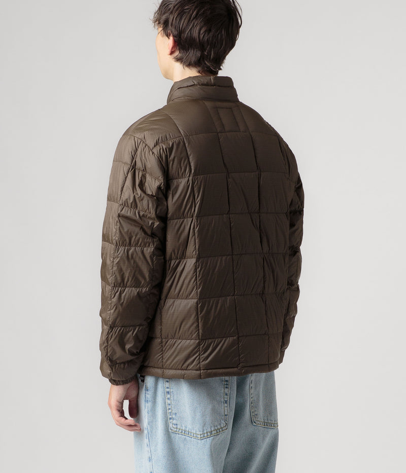 Polar Lightweight Puffer Jacket in Brown