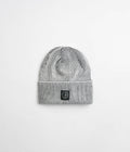 Polar Merino Lines Beanie in White and Black