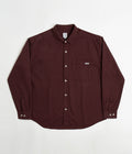 Polar Mitchell Herringbone Shirt in Wine