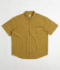 Polar Mitchell Twill Short Sleeve Shirt in Yellow