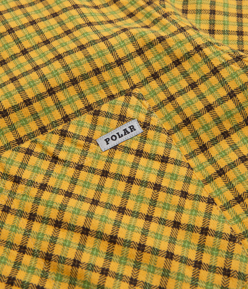 Polar Mitchell Twill Short Sleeve Shirt in Yellow