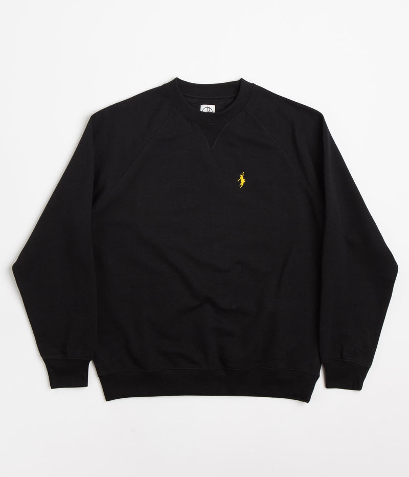 Polar No Comply Default Crewneck Sweatshirt in Black