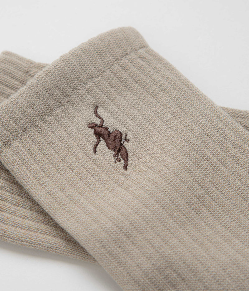 Polar No Comply Socks in Sand and Brown