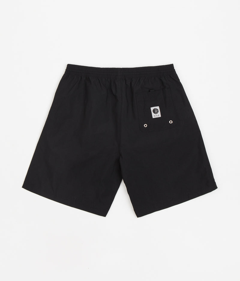 Polar P Stripe City Swim Shorts in Black