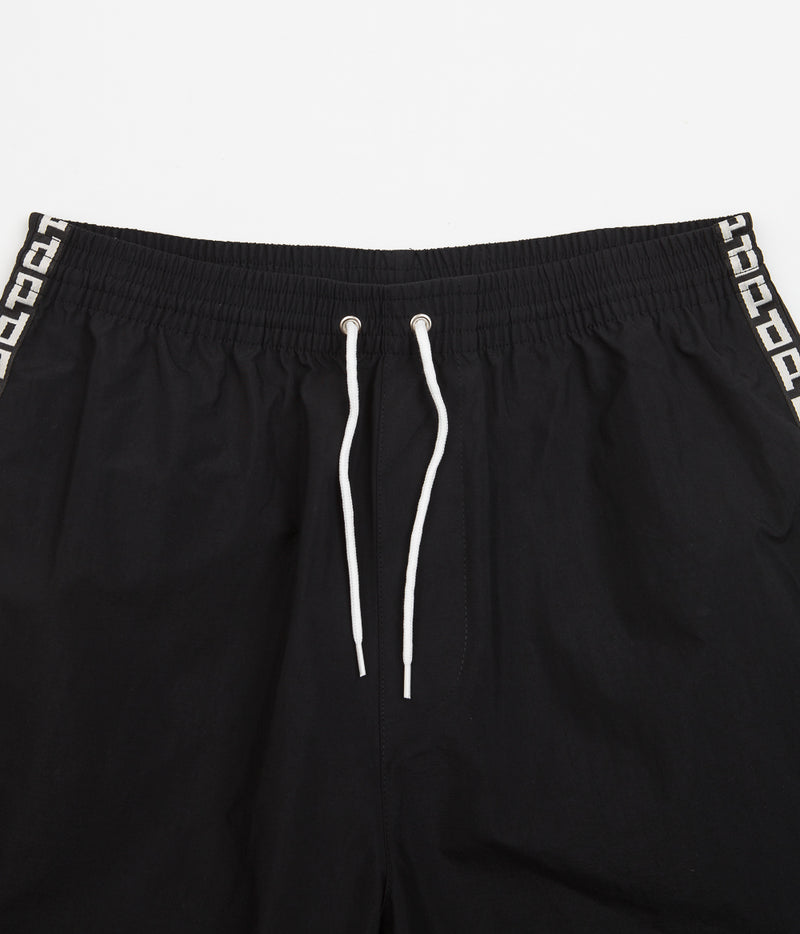 Polar P Stripe City Swim Shorts in Black