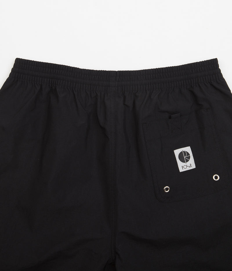 Polar P Stripe City Swim Shorts in Black