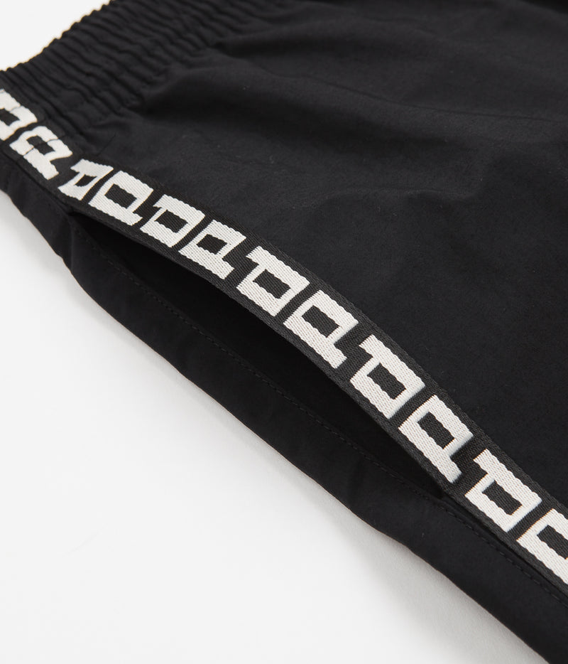 Polar P Stripe City Swim Shorts in Black