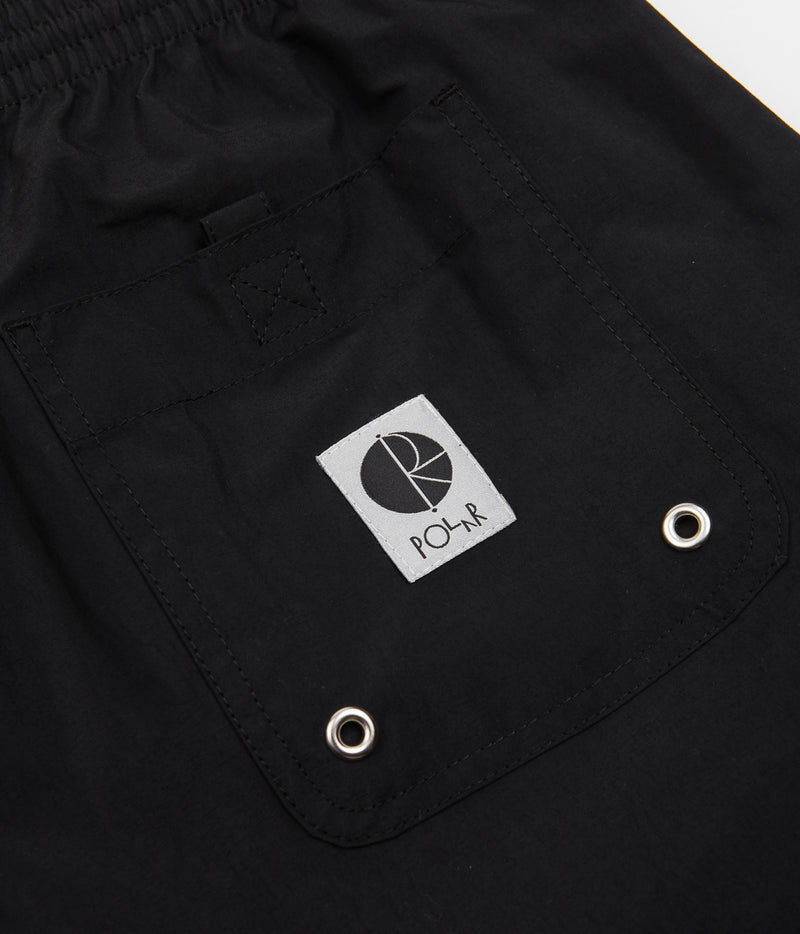 Polar P Stripe City Swim Shorts in Black
