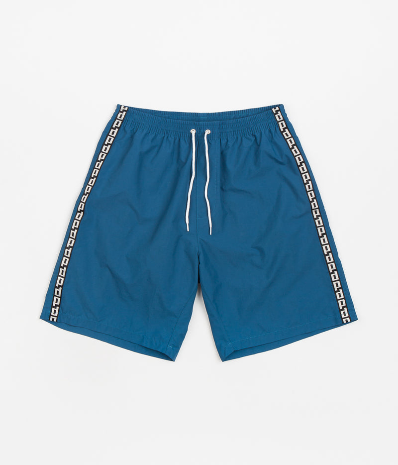 Polar P Stripe City Swim Shorts in Police Blue