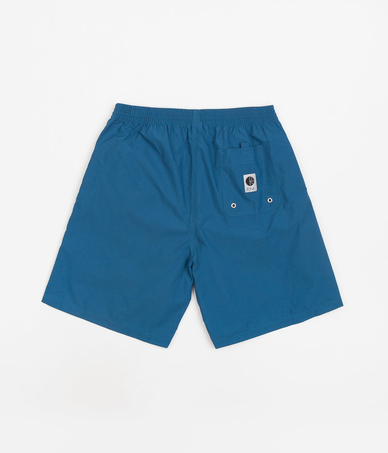 Polar P Stripe City Swim Shorts in Police Blue