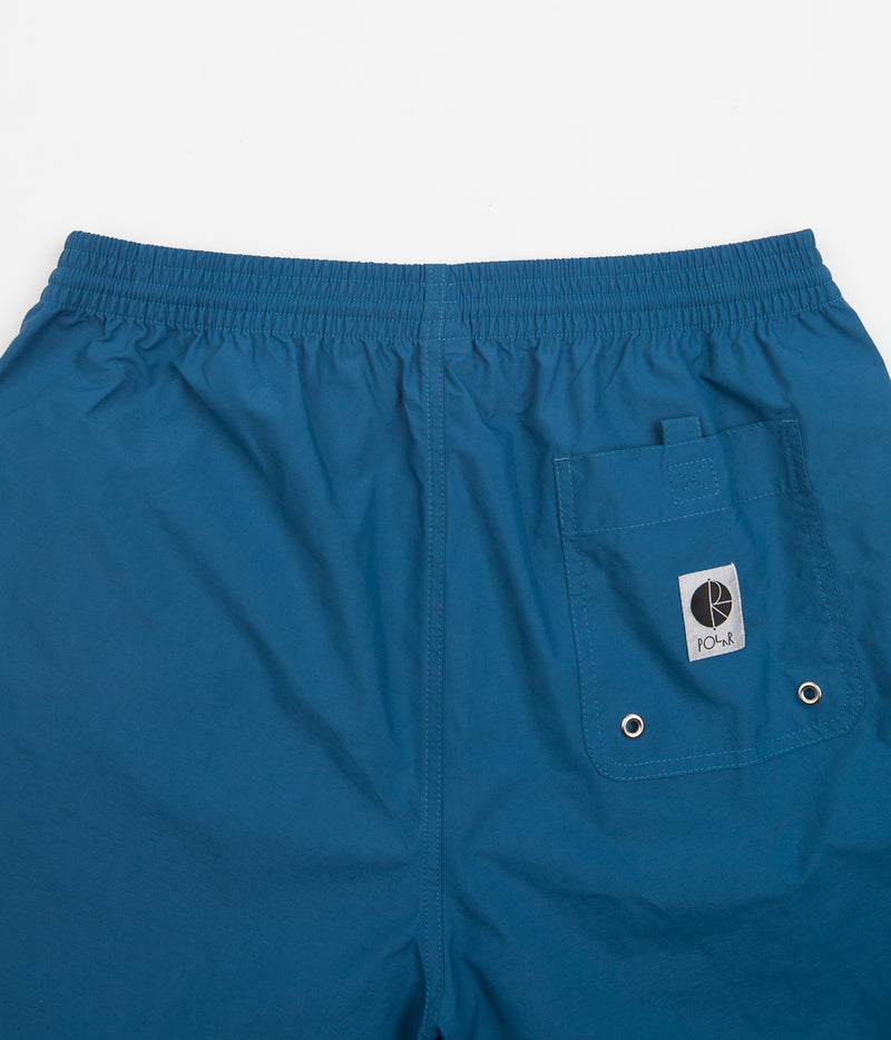 Polar P Stripe City Swim Shorts in Police Blue
