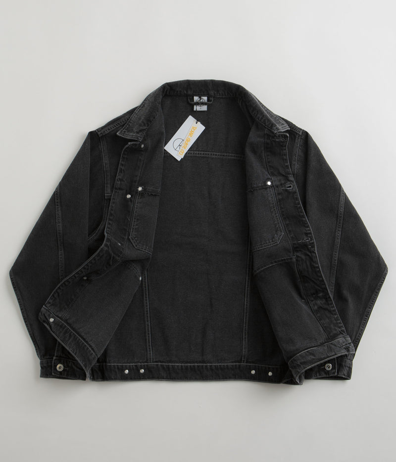 Polar Patrik Denim Jacket in Silver Black