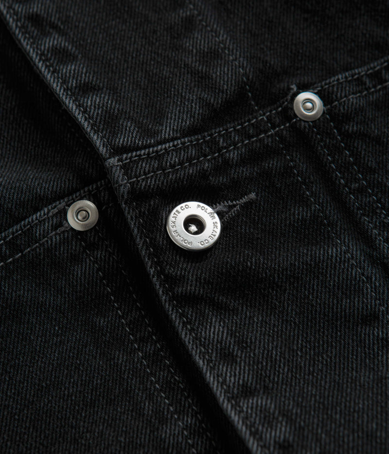 Polar Patrik Denim Jacket in Silver Black